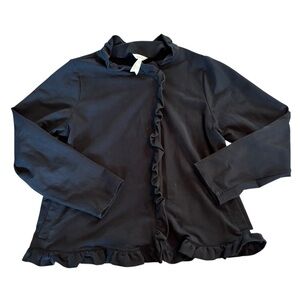 Matilda Jane All Is Calm Ruffle Jacket Black Size XL